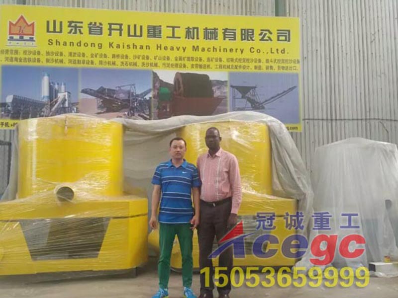 非州貝寧客戶來廠參觀沙金設備