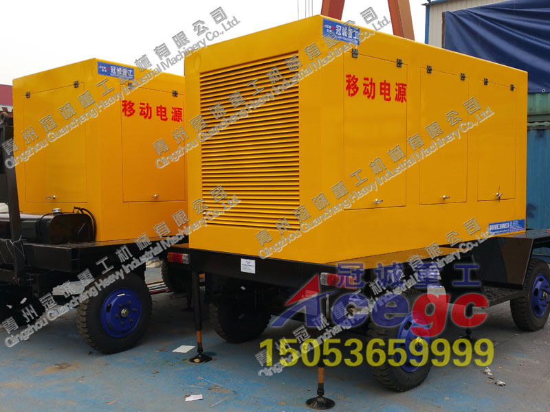 移動沙金車發(fā)電機(jī)組